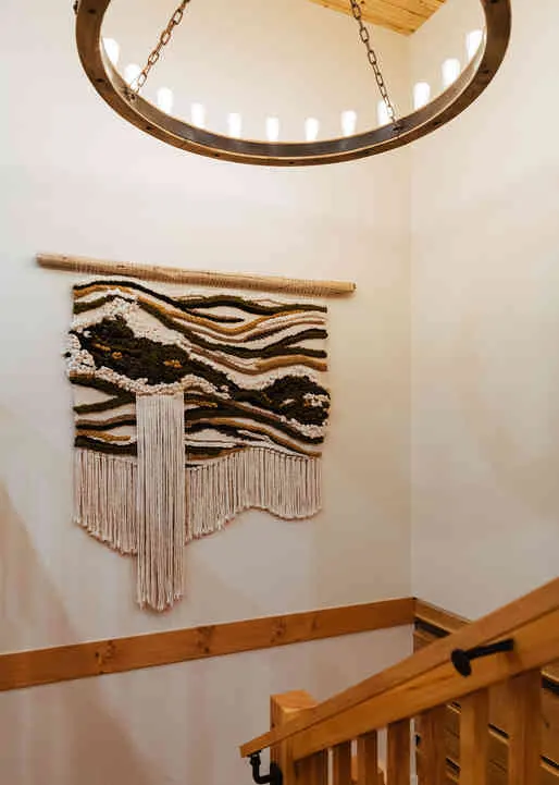 Enjoy locally made weavings throughout the lodge. 