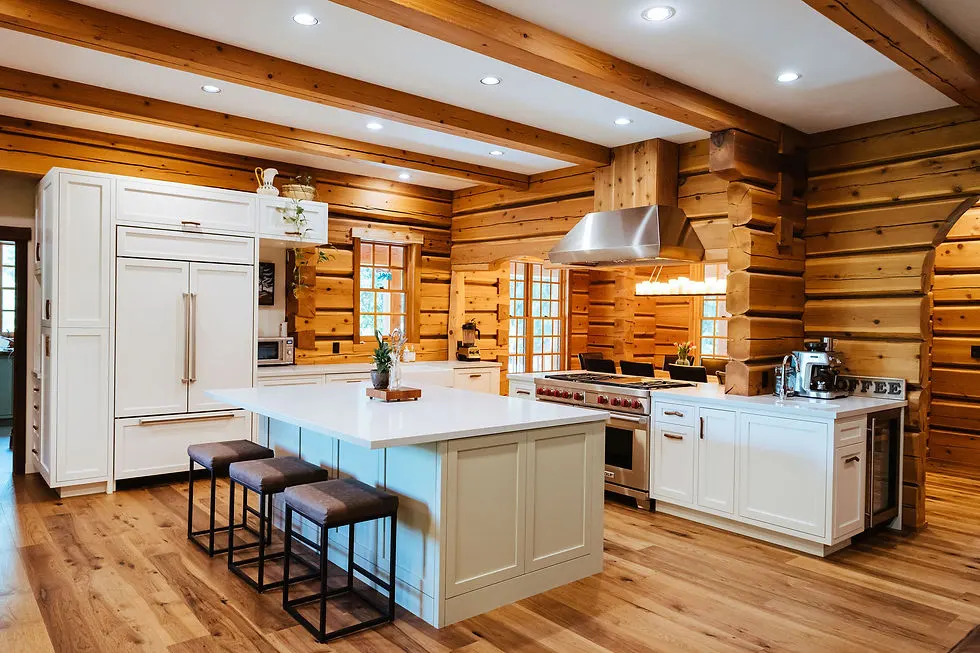Chefs kitchen in Ancient Cedars Lodge